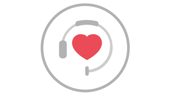 Ida Telecare icon heart and headphones