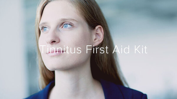 Woman's face - cover of tinnitus first aid kit